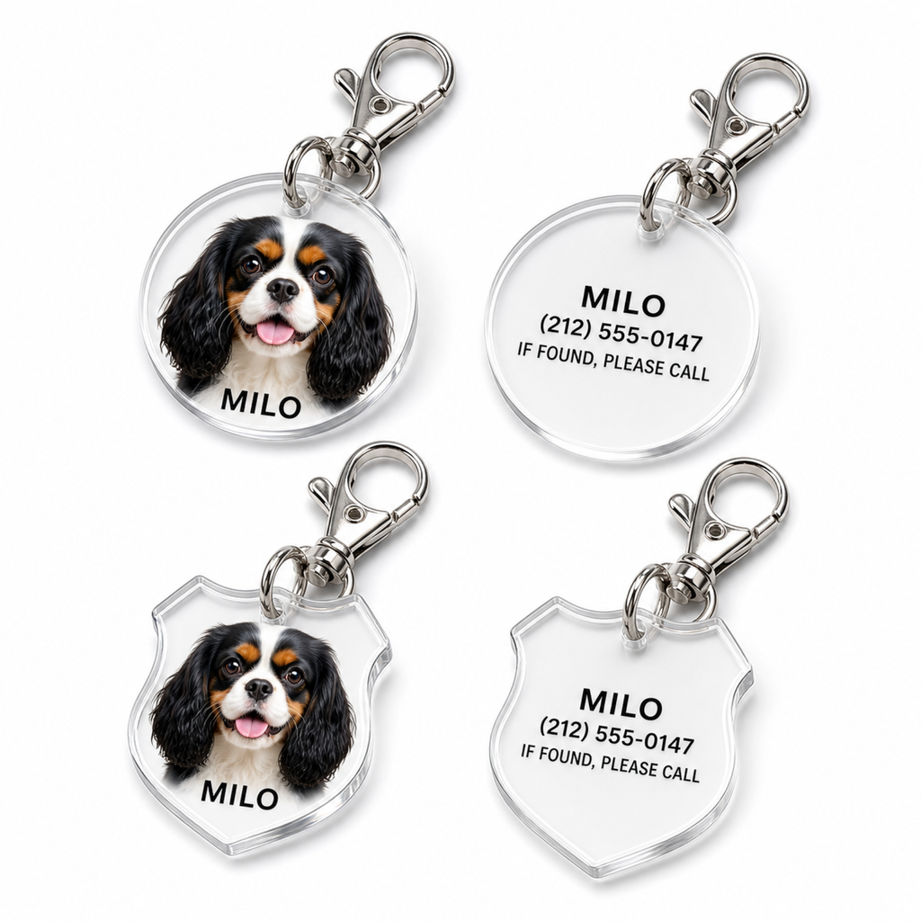 Custom Acrylic Pet ID Tag