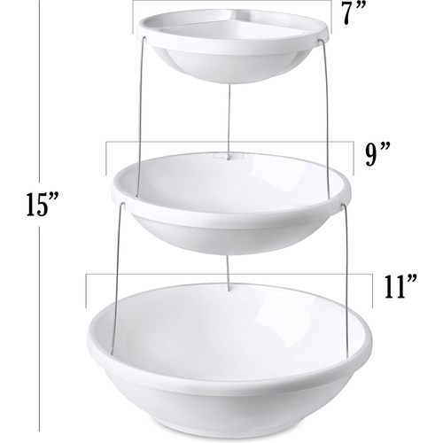 3-Tier Foldable Serving Tray