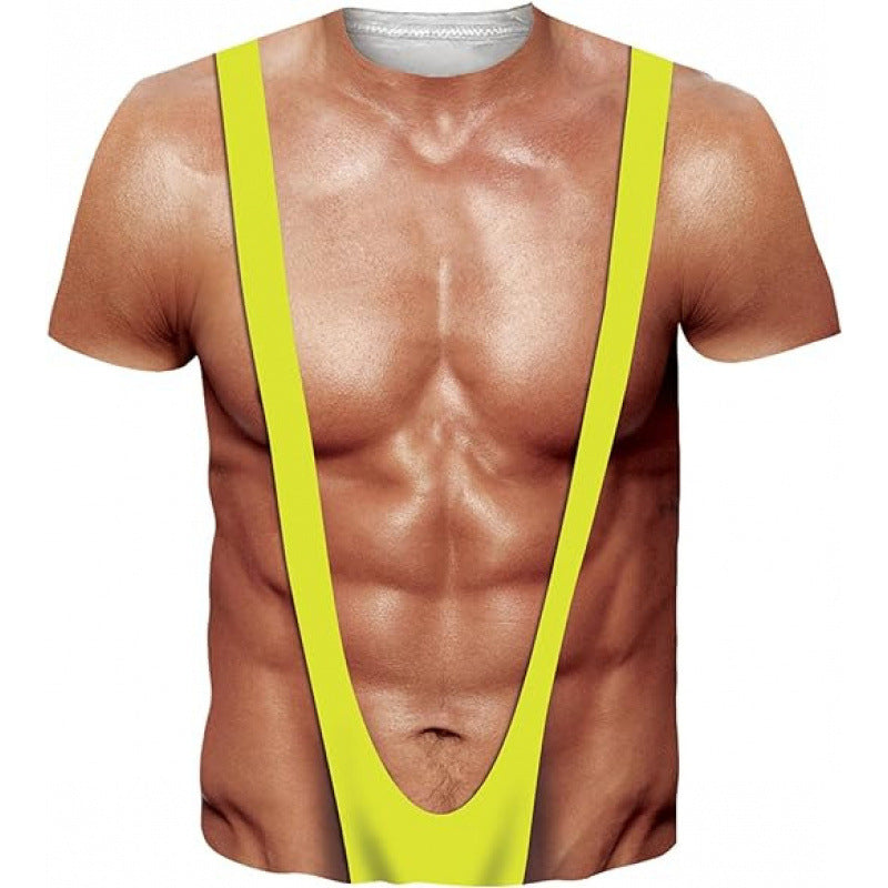 Funny 3D Illusion Graphic Tee