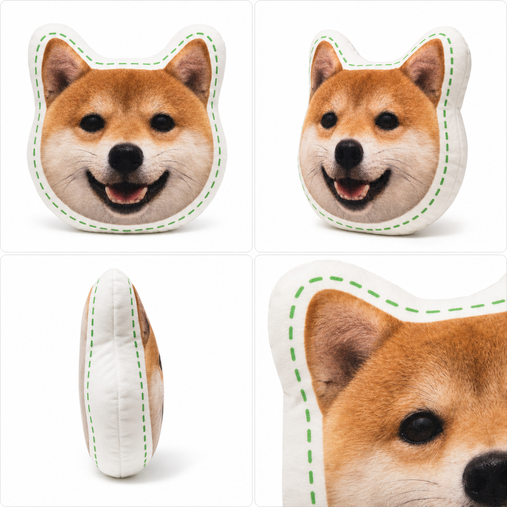 Custom Pet Portrait Pillow