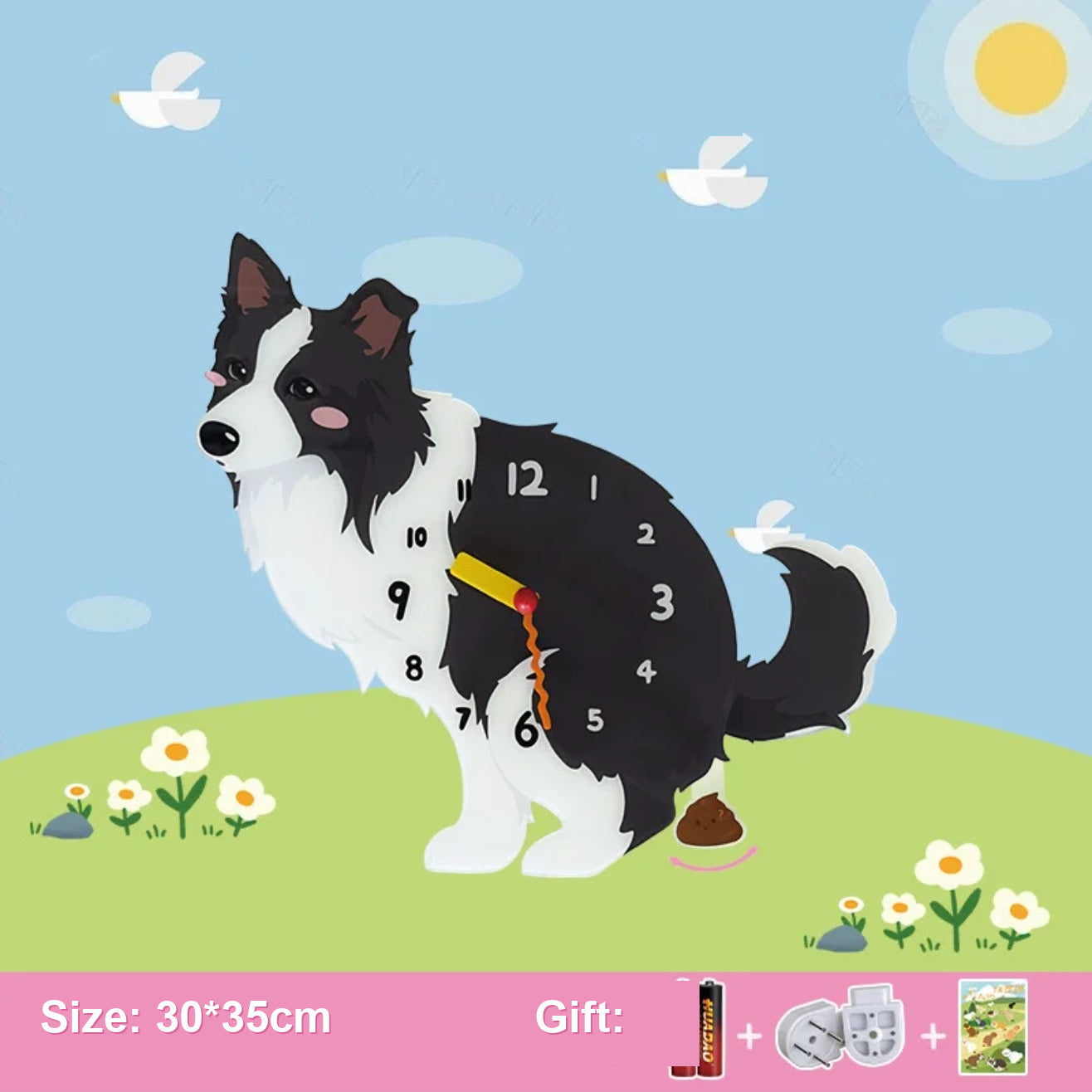 Personalized Pet Portrait Wall Clock