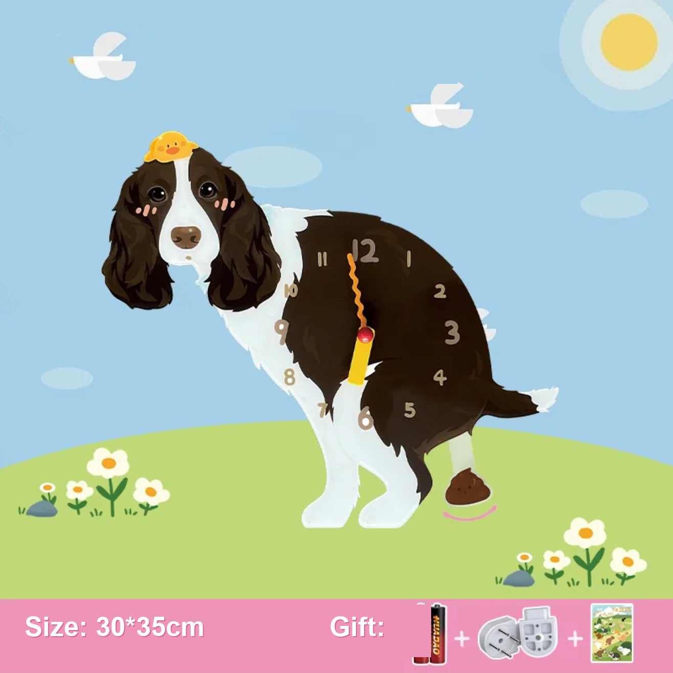 Personalized Pet Portrait Wall Clock