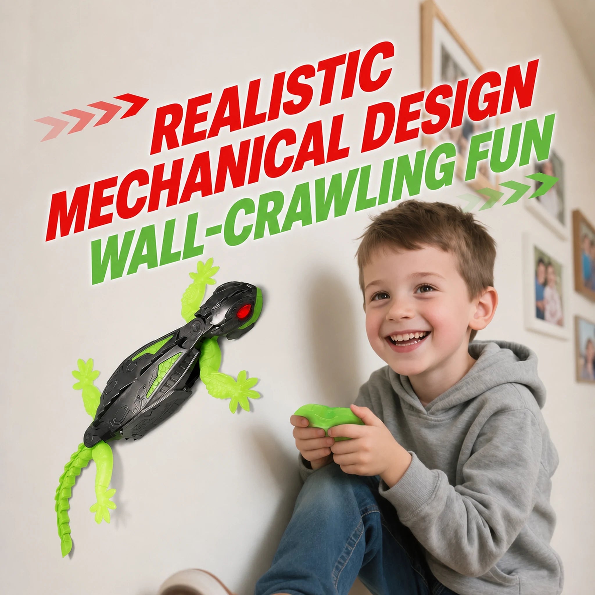 Rechargeable RC Climbing Gecko Prank Toy