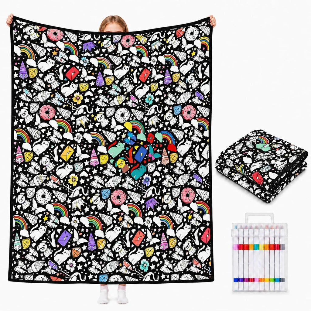 DIY Creative Coloring Blanket