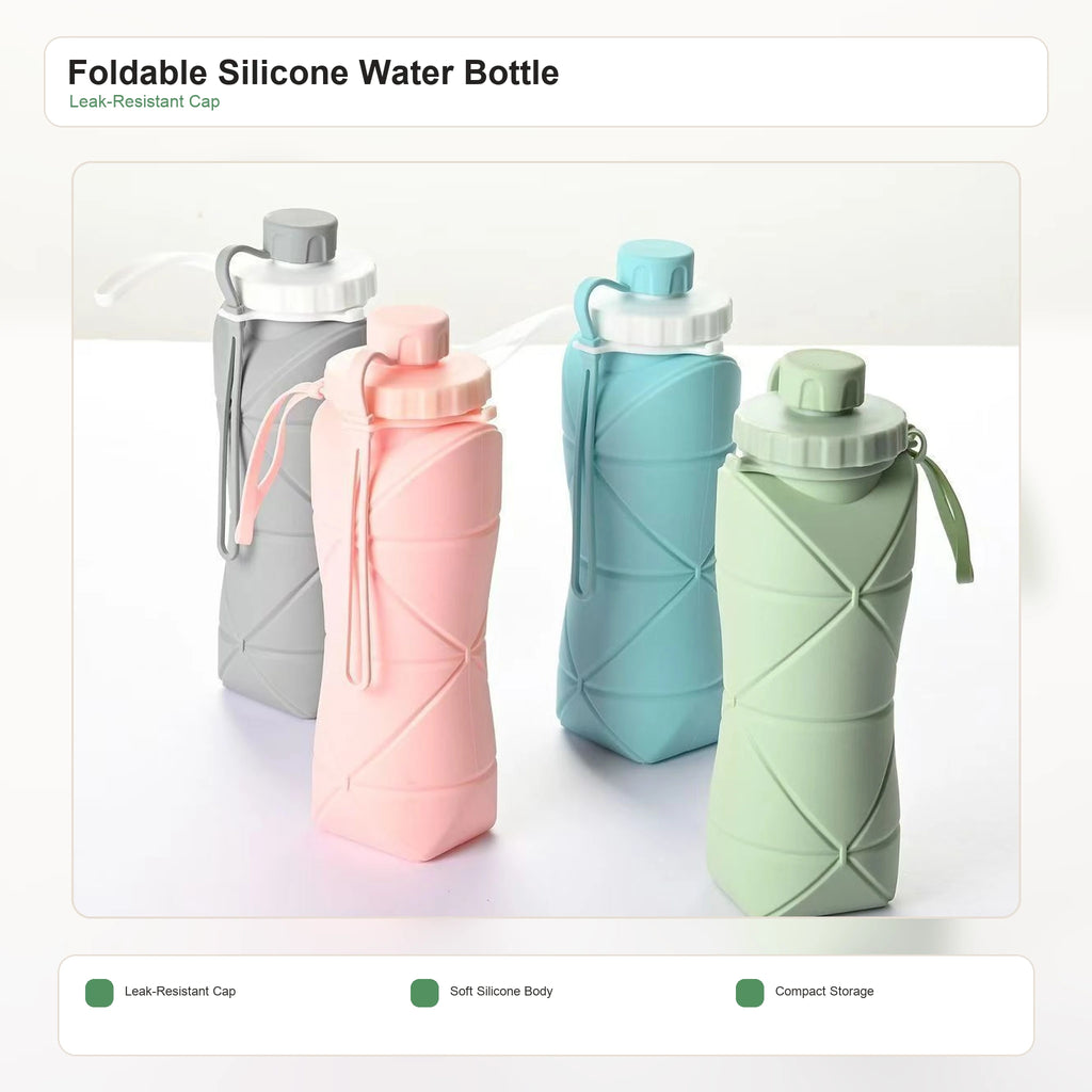 Portable Foldable Silicone Water Bottle